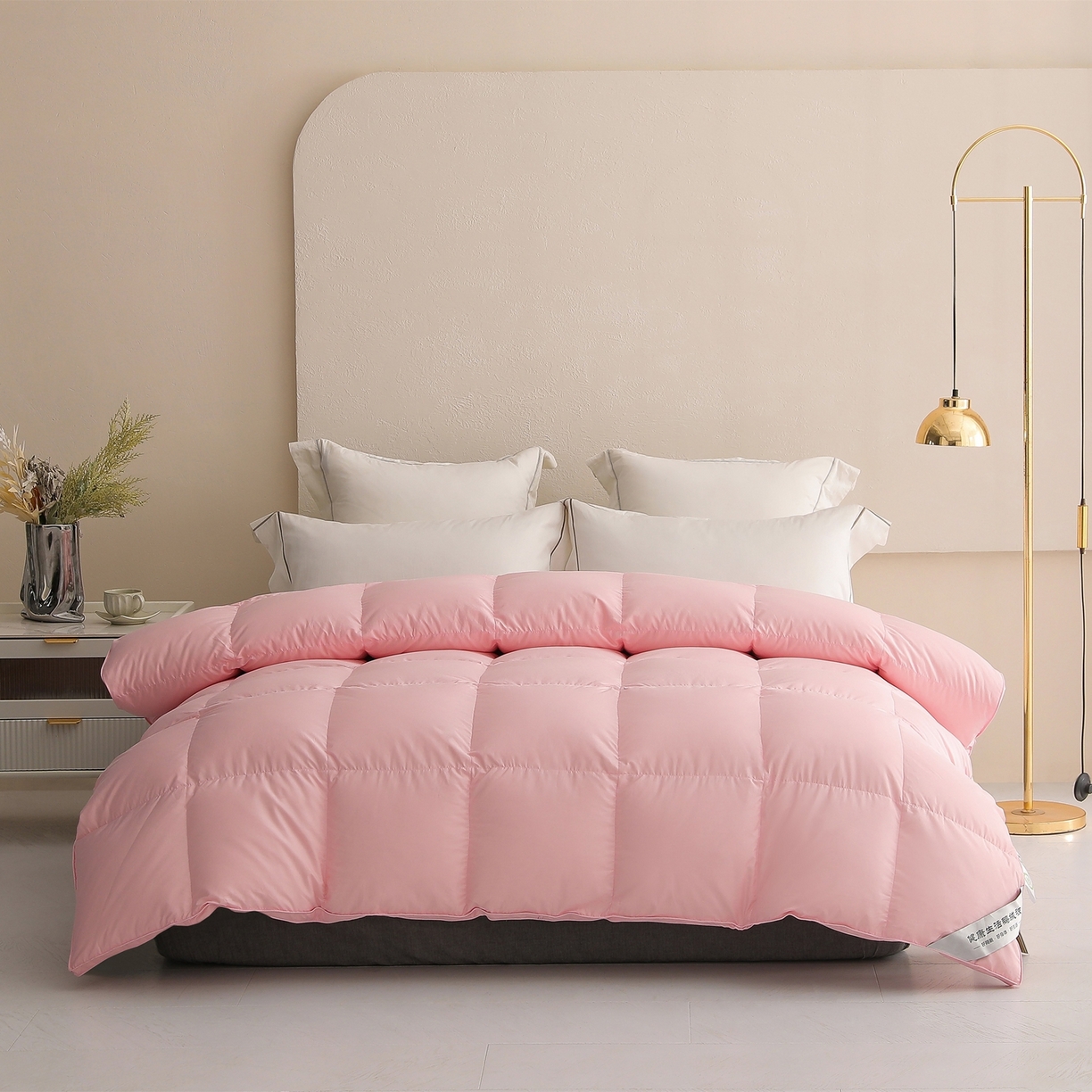 91家纺网 家纺一手货源 找家纺 （总）傲蕾良品 2025新款国货之光华西医学“免疫一号”柔赛丝95%白鹅绒被