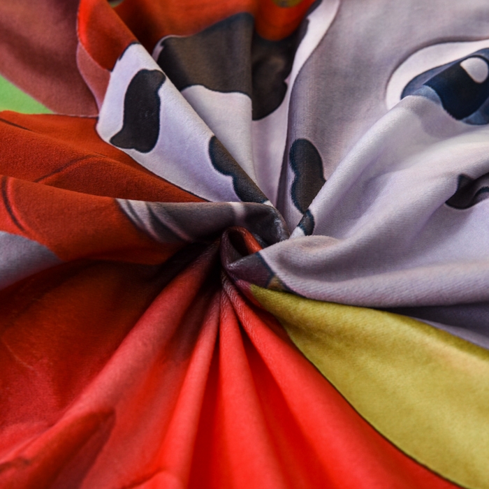 91家纺网 家纺一手货源 找家纺 ds生活馆 2026新款大版卡通水晶绒牛奶绒单被套 汪汪队