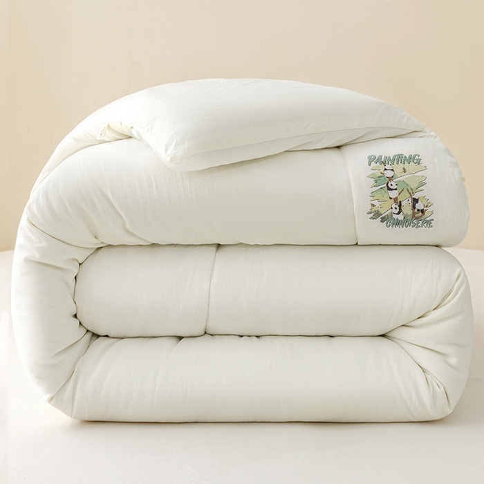 帕芬鸟家纺 2025新款超柔水洗棉大豆被子被芯 米白色