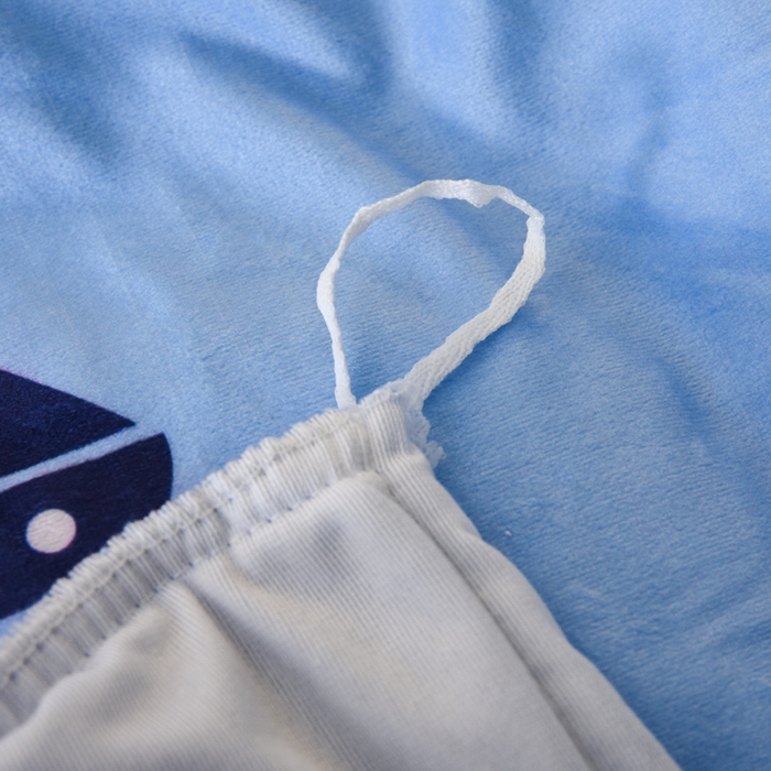 91家纺网 家纺一手货源 找家纺 ds生活馆 2026新款大版卡通水晶绒牛奶绒单被套 小帆船