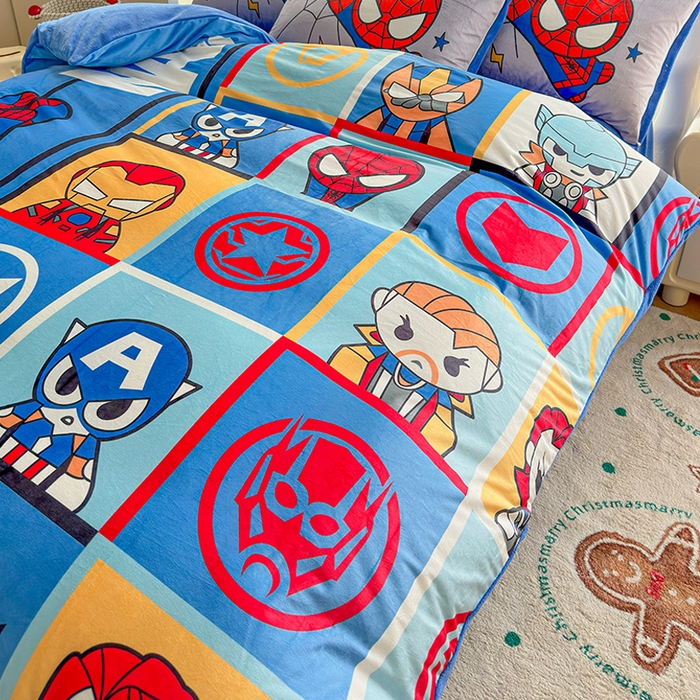 ds生活馆 2026新款大版卡通水晶绒牛奶绒单被套 英雄联盟