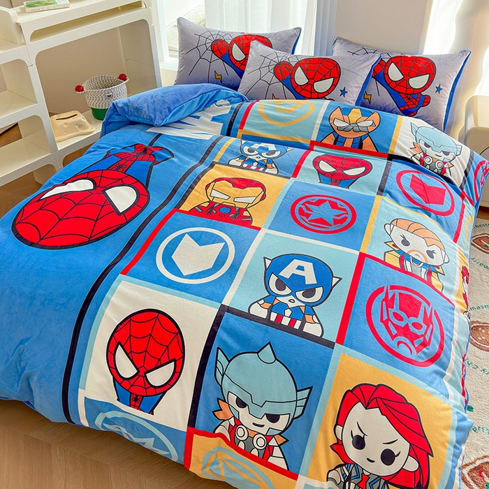 91家纺网 家纺一手货源 找家纺 ds生活馆 2026新款大版卡通水晶绒牛奶绒单被套 英雄联盟