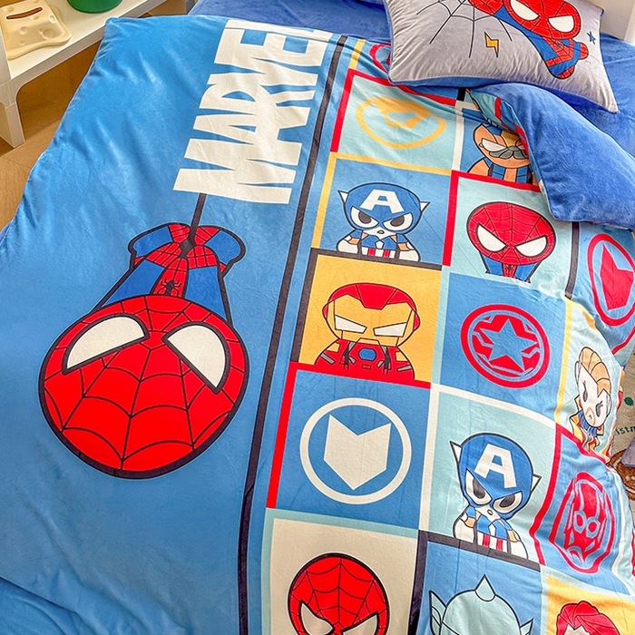 91家纺网 家纺一手货源 找家纺 ds生活馆 2026新款大版卡通水晶绒牛奶绒单被套 英雄联盟