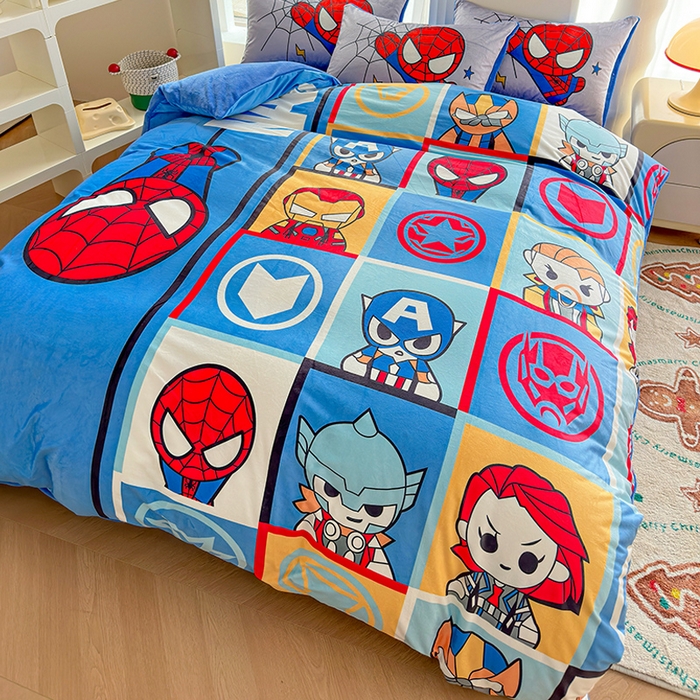 91家纺网 家纺一手货源 找家纺 ds生活馆 2026新款大版卡通水晶绒牛奶绒单被套 英雄联盟