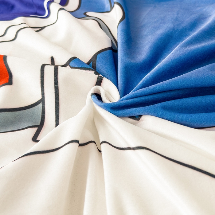 91家纺网 家纺一手货源 找家纺 ds生活馆 2026新款大版卡通水晶绒牛奶绒单被套 宇航员