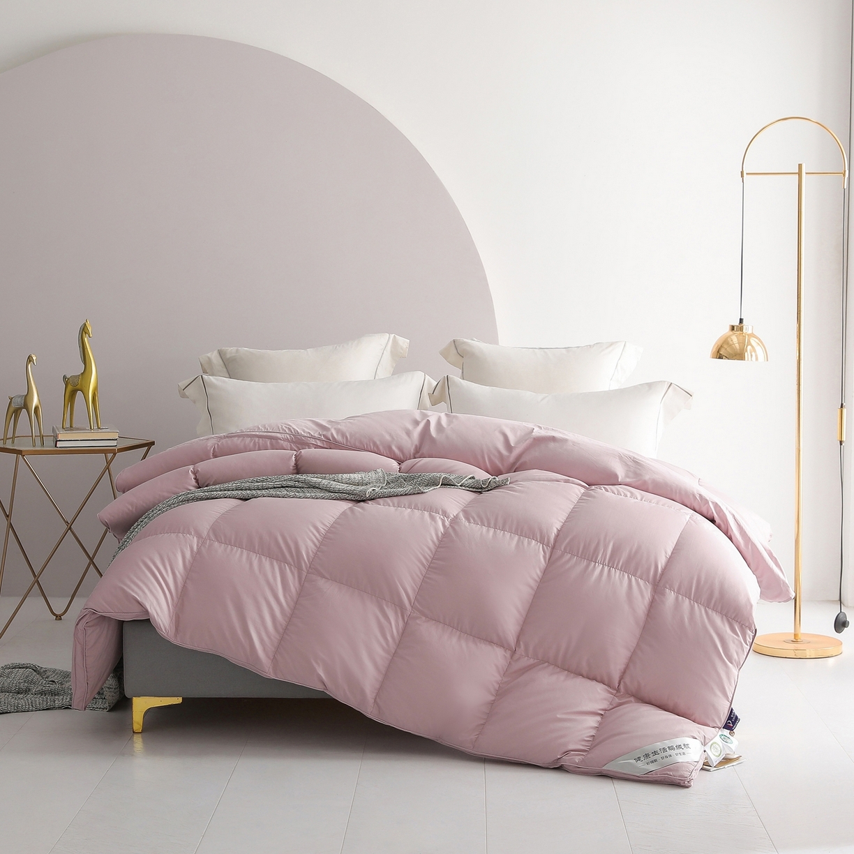 91家纺网 家纺一手货源 找家纺 （总）傲蕾良品 2025新款国货之光华西医学“助眠一号”柔赛丝95%白鹅绒被