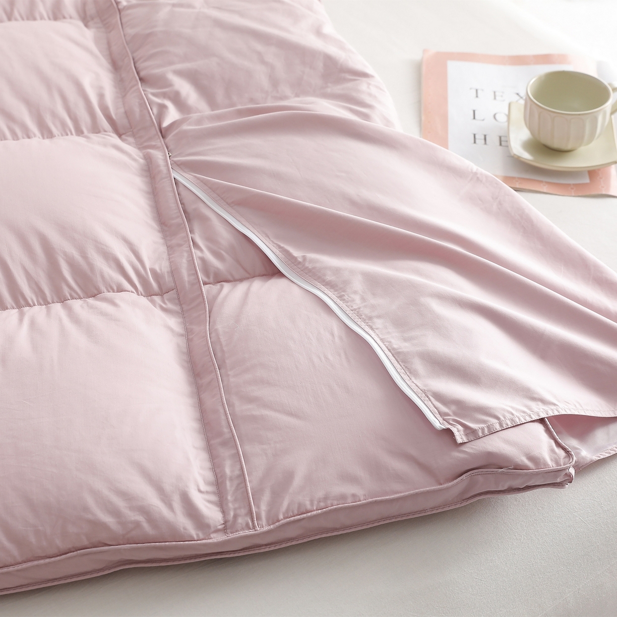 91家纺网 家纺一手货源 找家纺 （总）傲蕾良品 2025新款国货之光华西医学“助眠一号”柔赛丝95%白鹅绒被