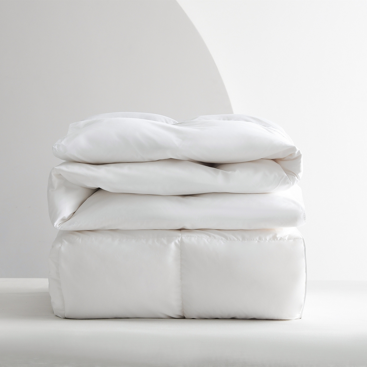 91家纺网 家纺一手货源 找家纺 傲蕾良品 2025新款国货之光华西医学“助眠一号”柔赛丝95%白鹅绒被 白苏