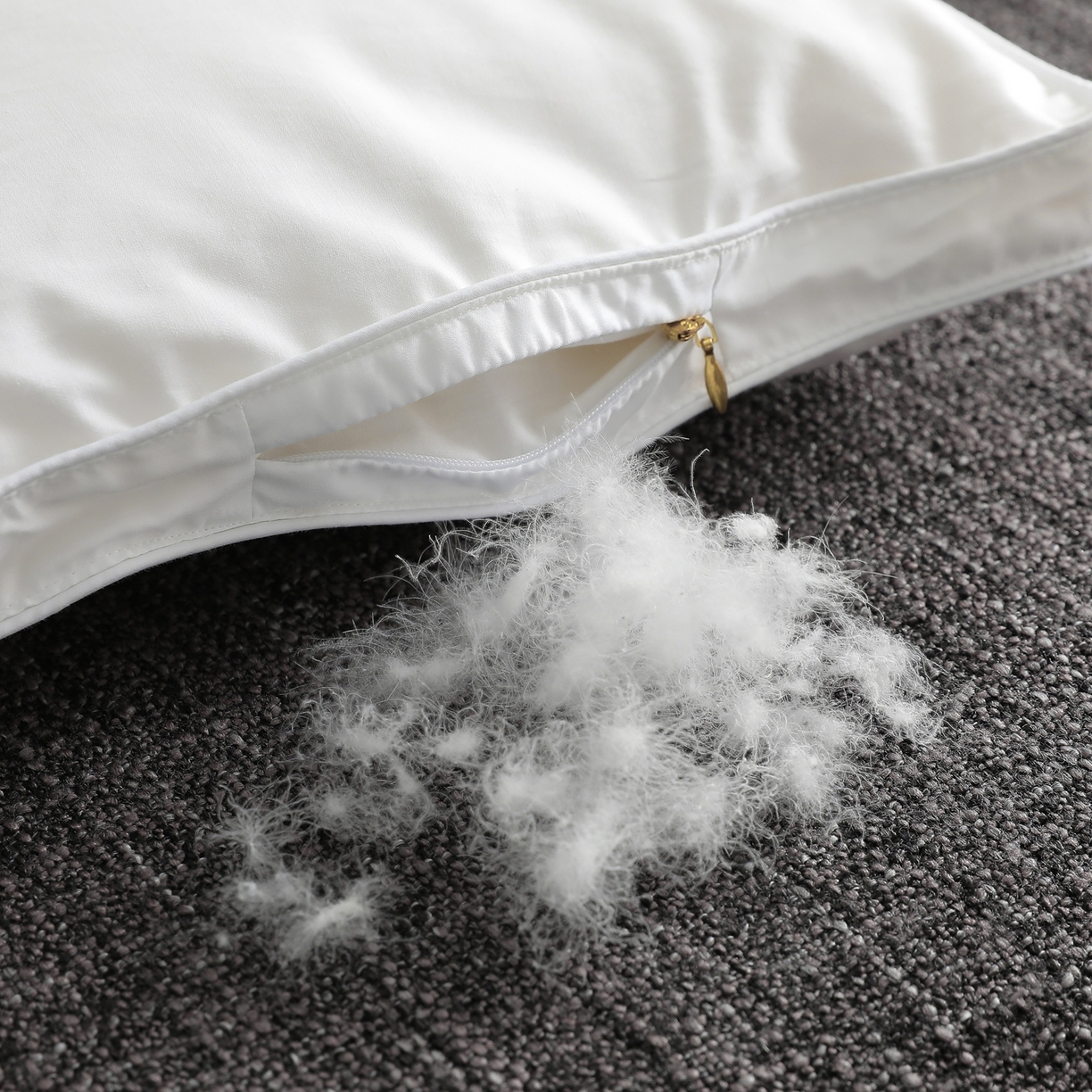 91家纺网 家纺一手货源 找家纺 傲蕾良品 2025新款国货之光华西医学“助眠一号”柔赛丝95%白鹅绒被 白苏