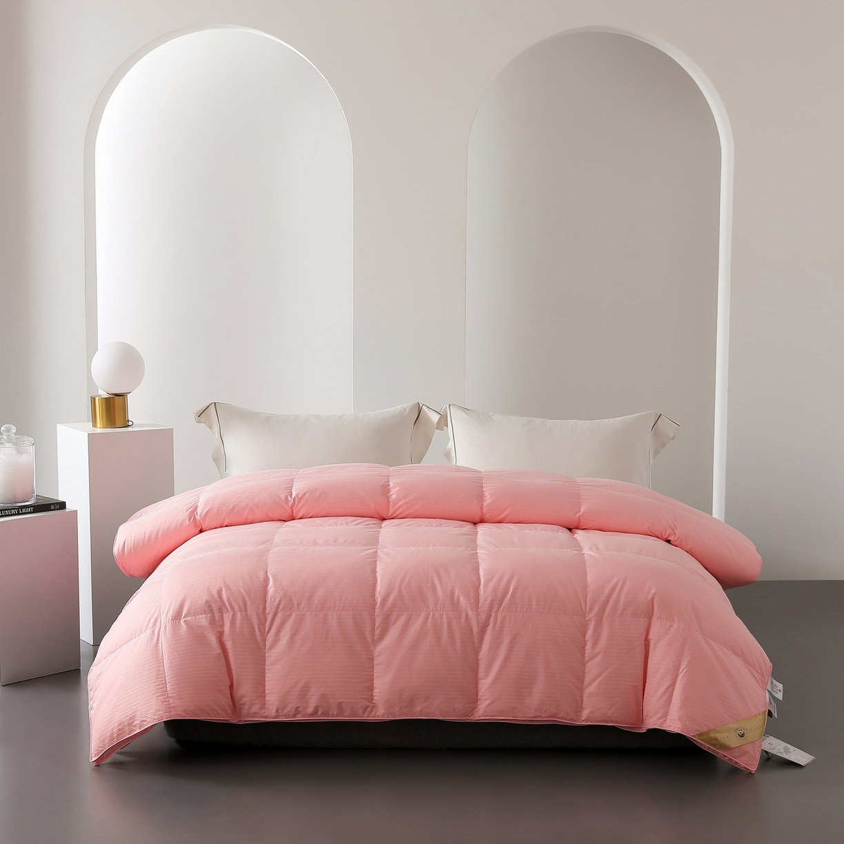 91家纺网 家纺一手货源 找家纺 （总）傲蕾良品 2025新款私享级100支全棉提花95%白鹅绒被