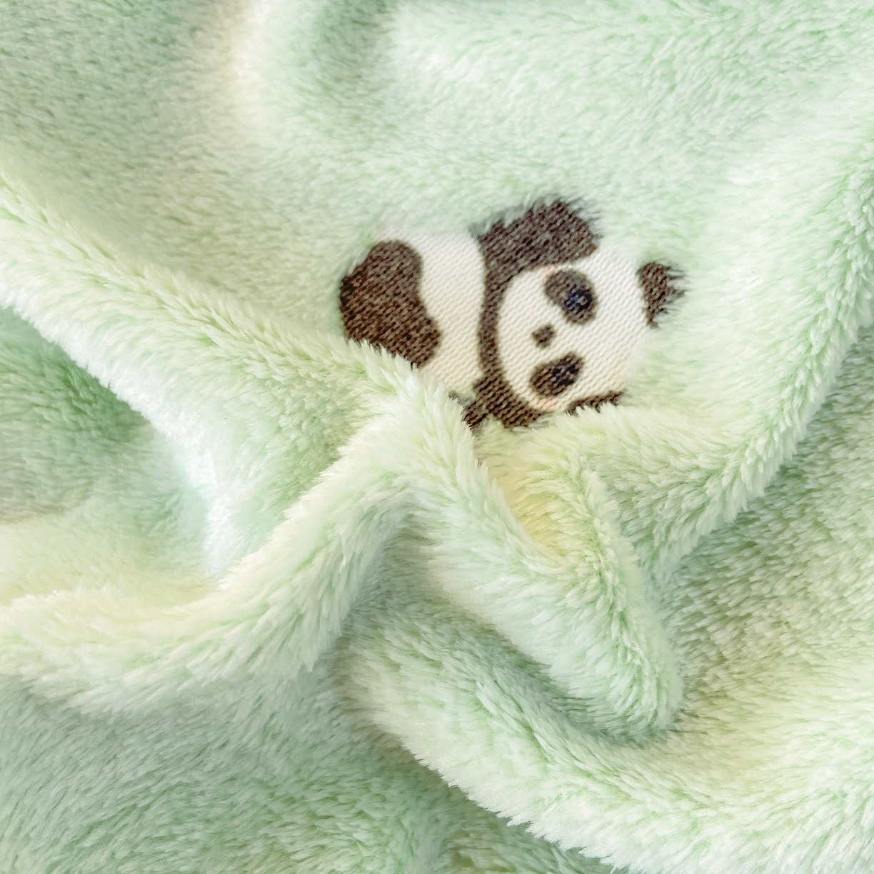 91家纺网 家纺一手货源 找家纺 眠势力 2025新款250g双面绒学生床笠单件三件套宿舍上下铺刺绣款牛奶绒床垫保护套 熊猫绿【双面绒刺绣款】