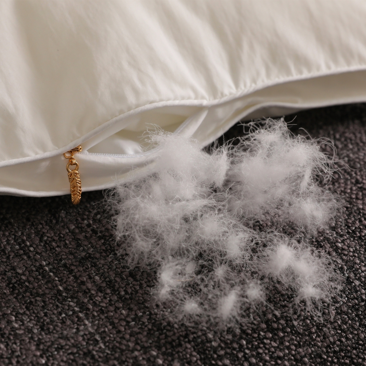 91家纺网 家纺一手货源 找家纺 傲蕾良品 2025新款臻享级天丝磨毛95%白鹅绒被 檀香山