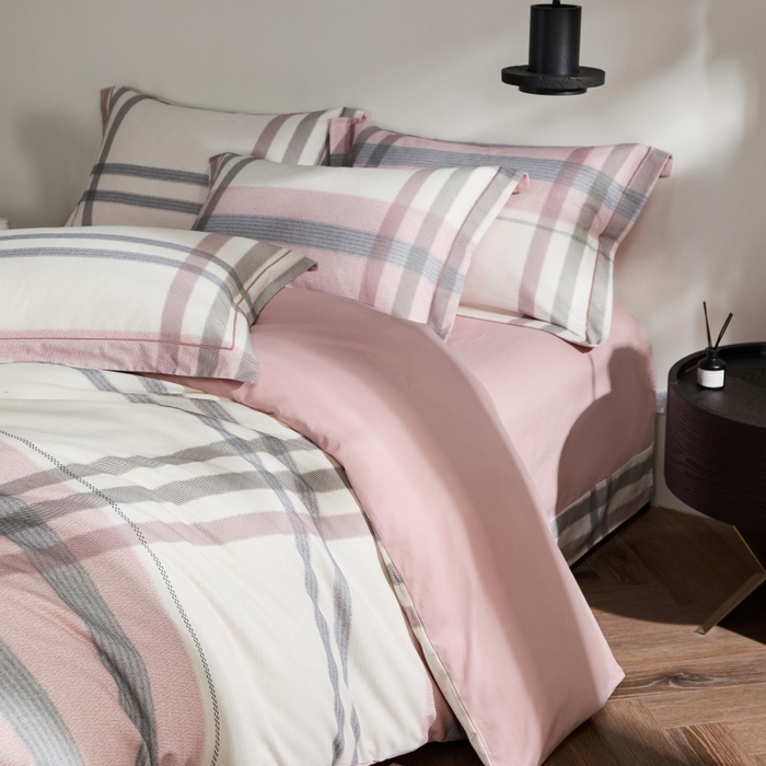 91家纺网 家纺一手货源 找家纺 （总）薏思家纺 2025新款全棉纯棉活性生态磨毛数码印花四件套-条格卡通类