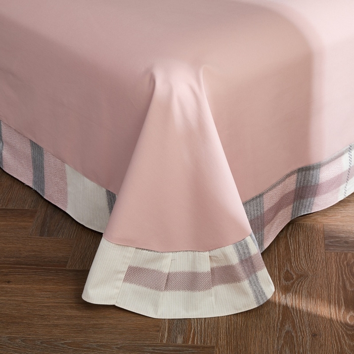 91家纺网 家纺一手货源 找家纺 薏思家纺 2025新款全棉纯棉活性生态磨毛数码印花四件套-条格卡通类寻山豆沙