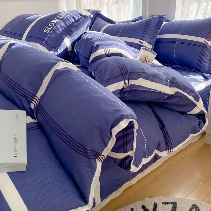 91家纺网 家纺一手货源 找家纺 （总）简冠家纺 2025新款印花植物羊绒磨毛四件套