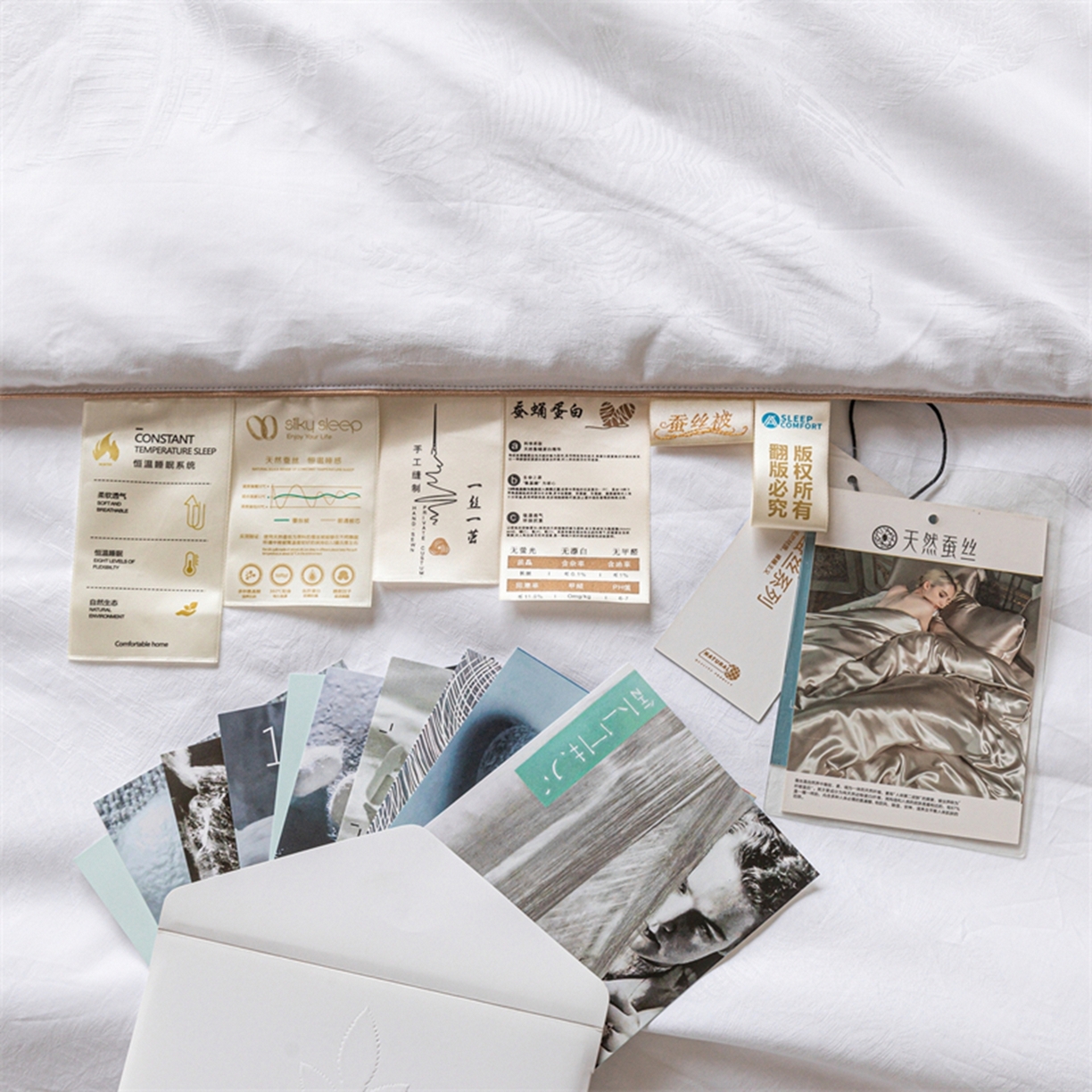 91家纺网 家纺一手货源 找家纺 缦纯蚕丝羽绒馆2025新款特级国标双宫桑蚕丝被城堡女王手工100%桑蚕丝被子春秋被夏被冬被长丝绵被子子母被保真可检测 珍珠白