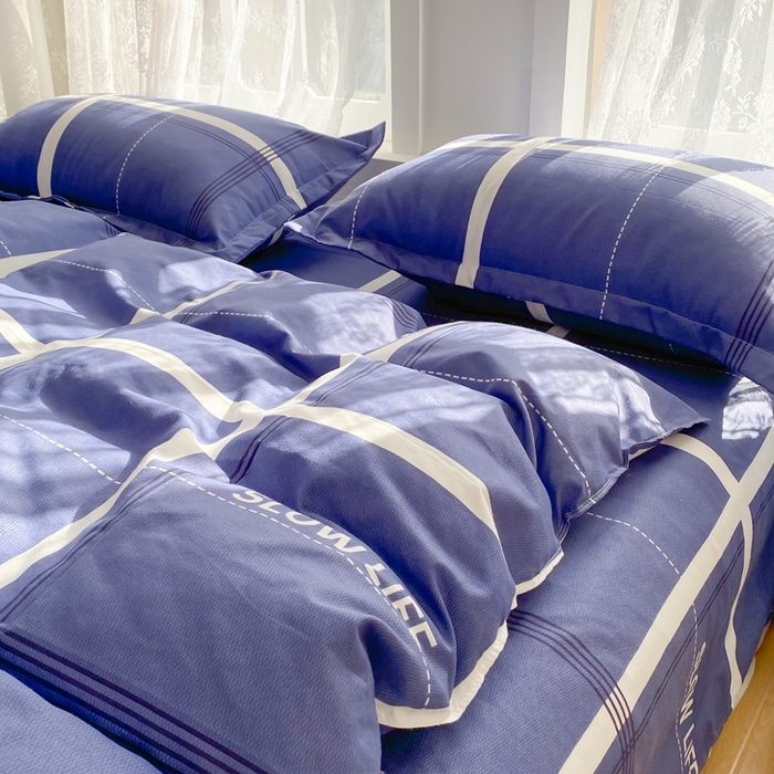 91家纺网 家纺一手货源 找家纺 简冠家纺 2025新款印花植物羊绒磨毛四件套 玛格丽