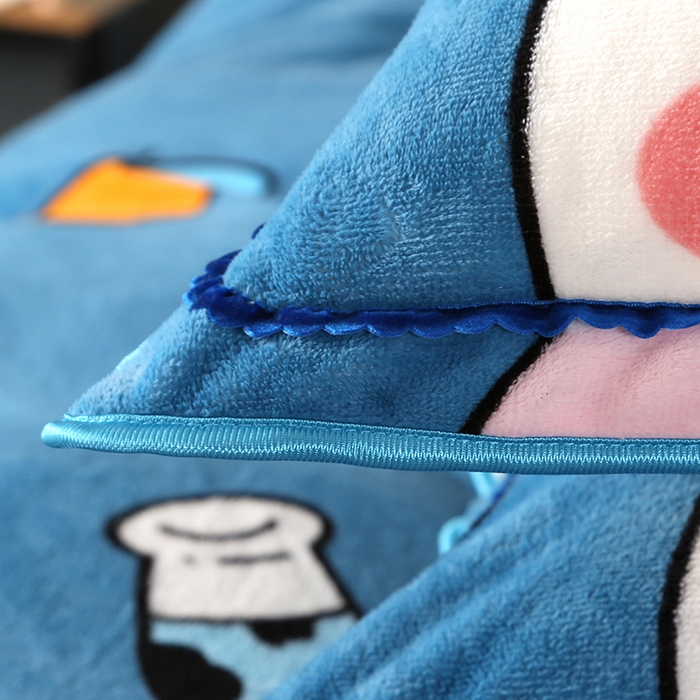 91家纺网 家纺一手货源 找家纺 牵依 2025新款金貂绒四件套牛奶绒四件套发财牛牛