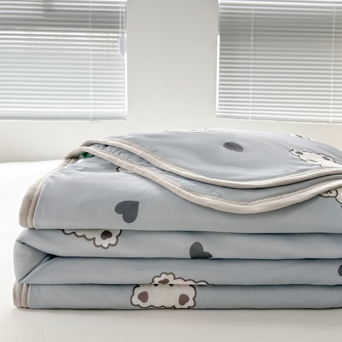 91家纺网 家纺一手货源 找家纺 （总）观月轩家纺 2025新款亲肤舒适凉感丝夏被夏凉被空调被