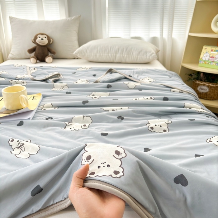 91家纺网 家纺一手货源 找家纺 （总）观月轩家纺 2025新款亲肤舒适凉感丝夏被夏凉被空调被