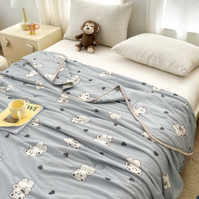 91家纺网 家纺一手货源 找家纺 （总）观月轩家纺 2025新款亲肤舒适凉感丝夏被夏凉被空调被