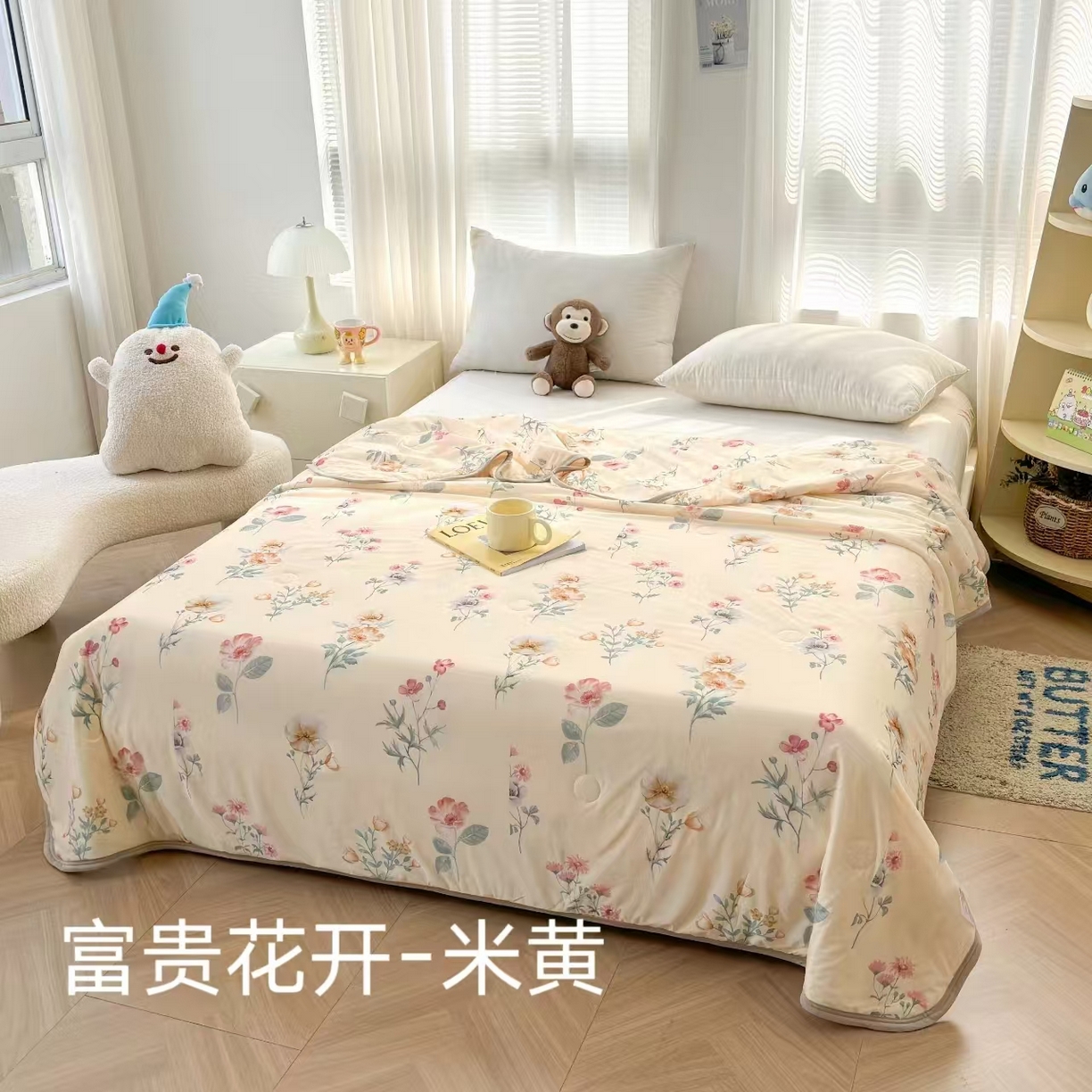 91家纺网 家纺一手货源 找家纺 （总）观月轩家纺 2025新款亲肤舒适凉感丝夏被夏凉被空调被