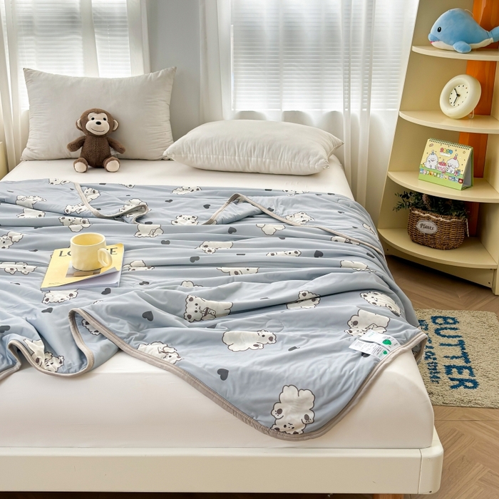 91家纺网 家纺一手货源 找家纺 （总）观月轩家纺 2025新款亲肤舒适凉感丝夏被夏凉被空调被