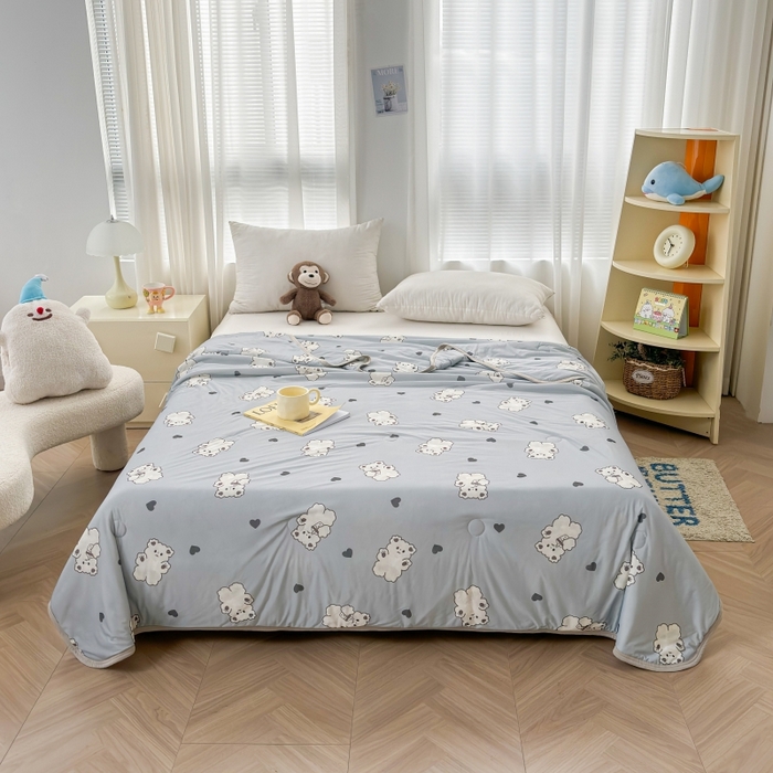 91家纺网 家纺一手货源 找家纺 （总）观月轩家纺 2025新款亲肤舒适凉感丝夏被夏凉被空调被