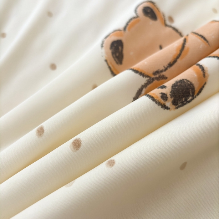 91家纺网 家纺一手货源 找家纺 观月轩家纺 2025新款亲肤舒适凉感丝夏被夏凉被空调被 小熊派对