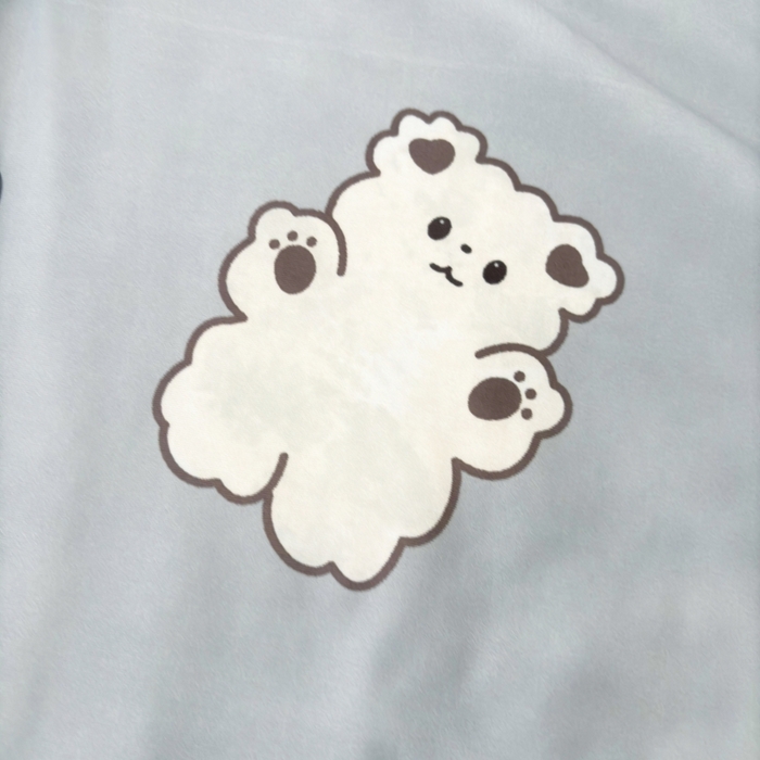 91家纺网 家纺一手货源 找家纺 观月轩家纺 2025新款亲肤舒适凉感丝夏被夏凉被空调被 爱心熊-灰