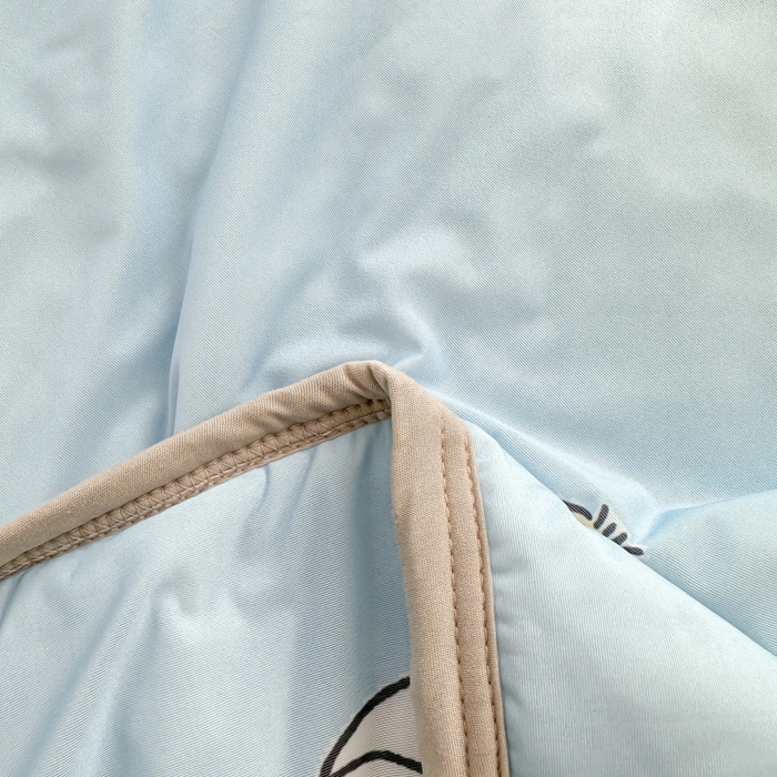 91家纺网 家纺一手货源 找家纺 观月轩家纺 2025新款亲肤舒适凉感丝夏被夏凉被空调被 欢乐狗-蓝