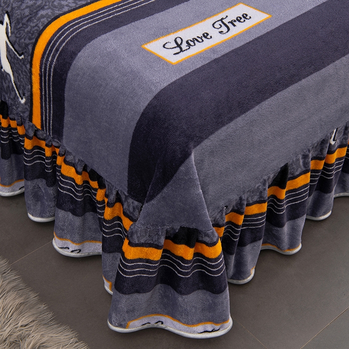 91家纺网 家纺一手货源 找家纺 牵依 2025新款金貂绒四件套牛奶绒四件套发财树