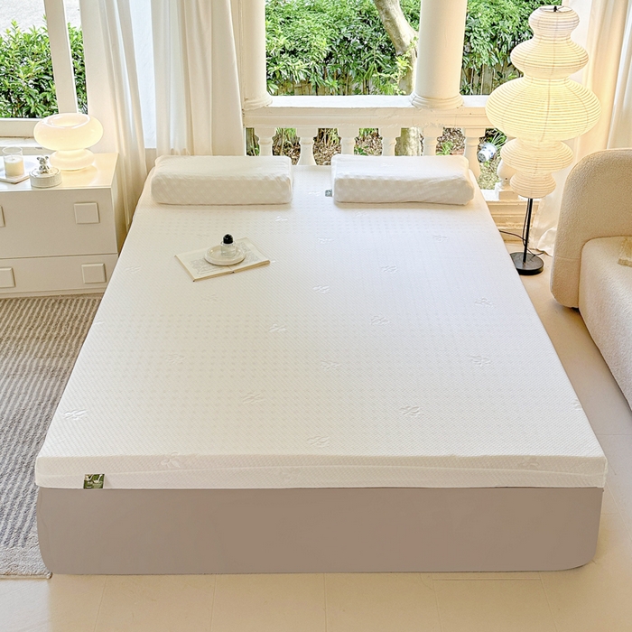 91家纺网 家纺一手货源 找家纺 （总）美丽折家纺 2025新款鸟眼布乳胶床垫内套+针织棉床垫外套