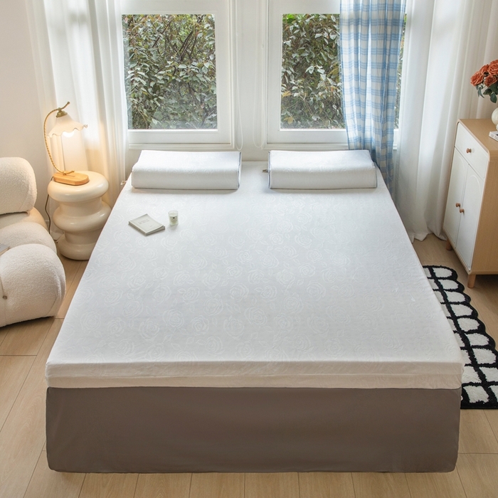 91家纺网 家纺一手货源 找家纺 （总）美丽折家纺 2025新款鸟眼布乳胶床垫内套+针织棉床垫外套