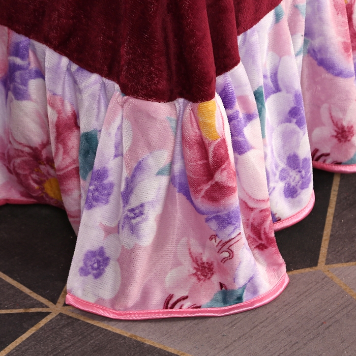 91家纺网 家纺一手货源 找家纺 牵依 2025新款金貂绒四件套牛奶绒四件套繁花似锦