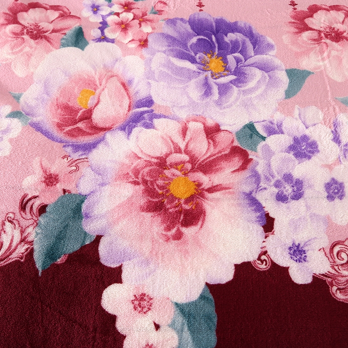 91家纺网 家纺一手货源 找家纺 牵依 2025新款金貂绒四件套牛奶绒四件套繁花似锦