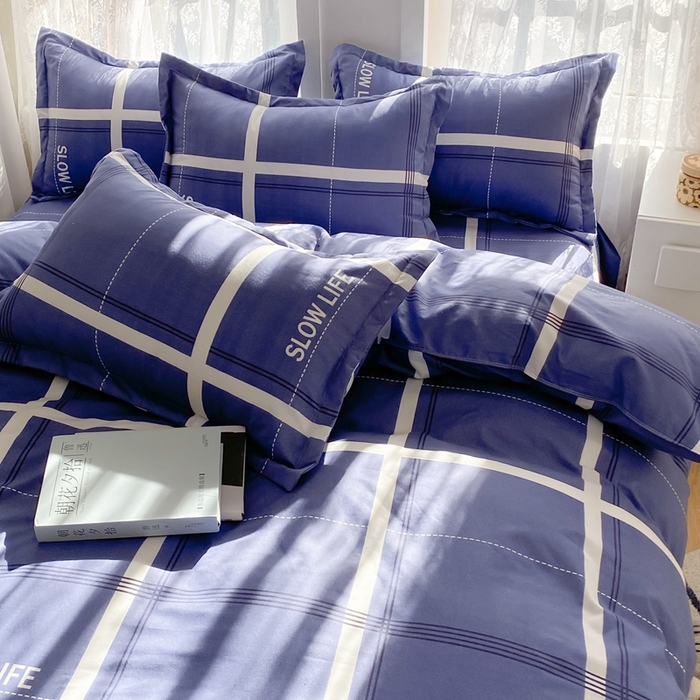 91家纺网 家纺一手货源 找家纺 简冠家纺 2025直播爆款北欧风亲肤植物羊绒磨毛四件套 玛格丽