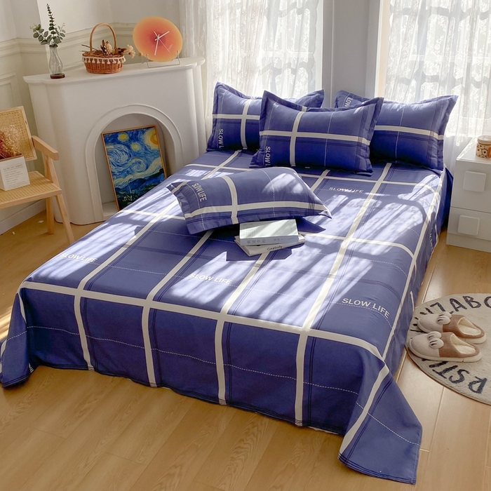 91家纺网 家纺一手货源 找家纺 简冠家纺 2025直播爆款北欧风亲肤植物羊绒磨毛四件套 玛格丽