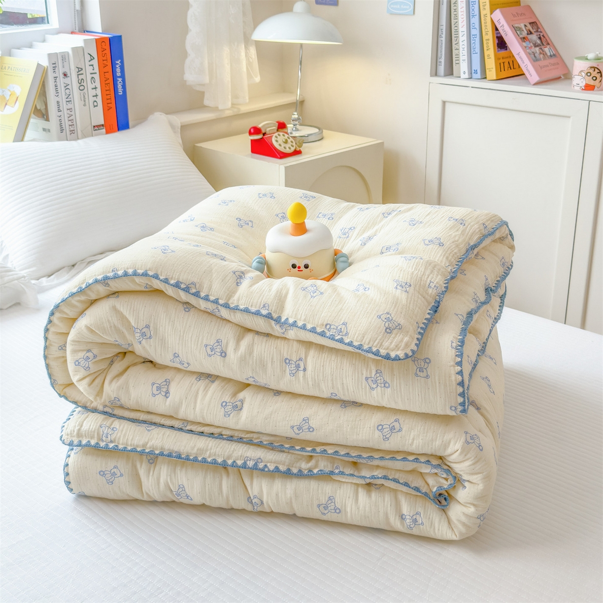 91家纺网 家纺一手货源 找家纺 观月轩家纺 2025新款全棉纯棉大豆冬被春秋被被子被芯（10%大豆纤维包检测） 冬被-熊多多