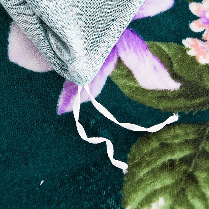 91家纺网 家纺一手货源 找家纺 牵依 2025新款金貂绒四件套牛奶绒四件套富贵花开