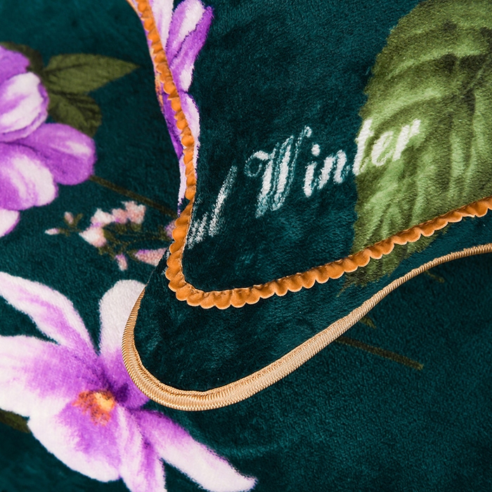 91家纺网 家纺一手货源 找家纺 牵依 2025新款金貂绒四件套牛奶绒四件套富贵花开