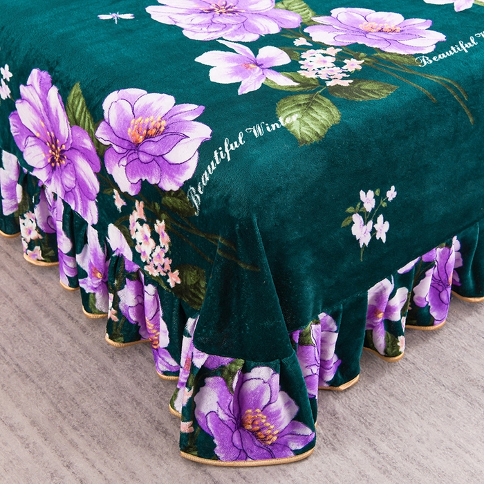 91家纺网 家纺一手货源 找家纺 牵依 2025新款金貂绒四件套牛奶绒四件套富贵花开