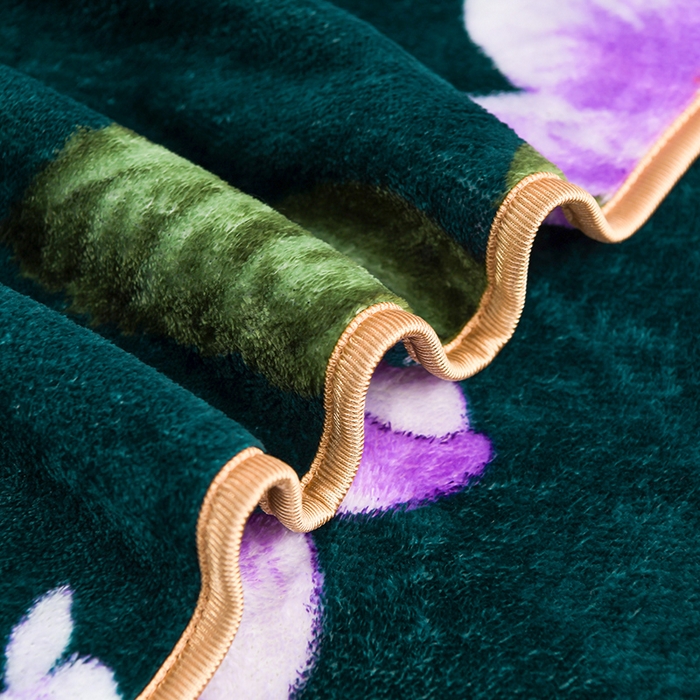 91家纺网 家纺一手货源 找家纺 牵依 2025新款金貂绒四件套牛奶绒四件套富贵花开