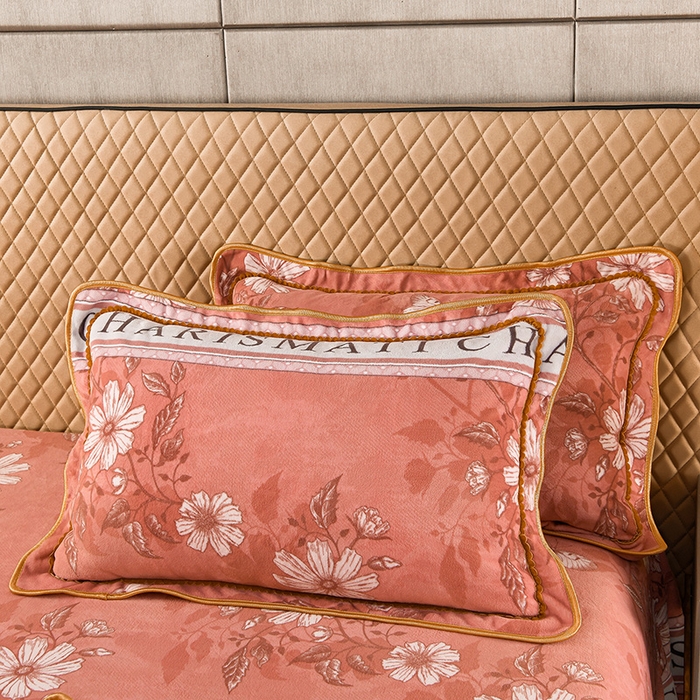 91家纺网 家纺一手货源 找家纺 牵依 2025新款金貂绒四件套牛奶绒四件套花海