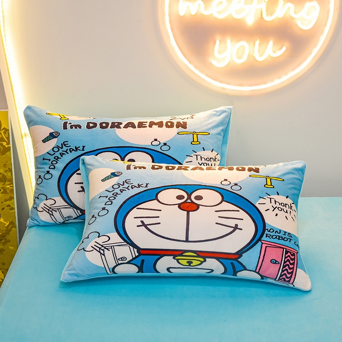 91家纺网 家纺一手货源 找家纺 （总）ds生活馆 2025新款大版卡通水晶绒牛奶绒单枕套