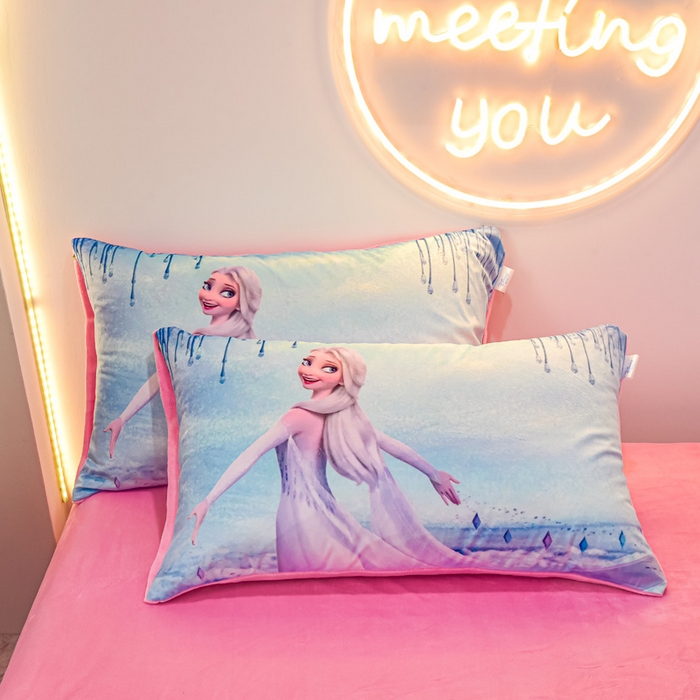 91家纺网 家纺一手货源 找家纺 （总）ds生活馆 2025新款大版卡通水晶绒牛奶绒单枕套