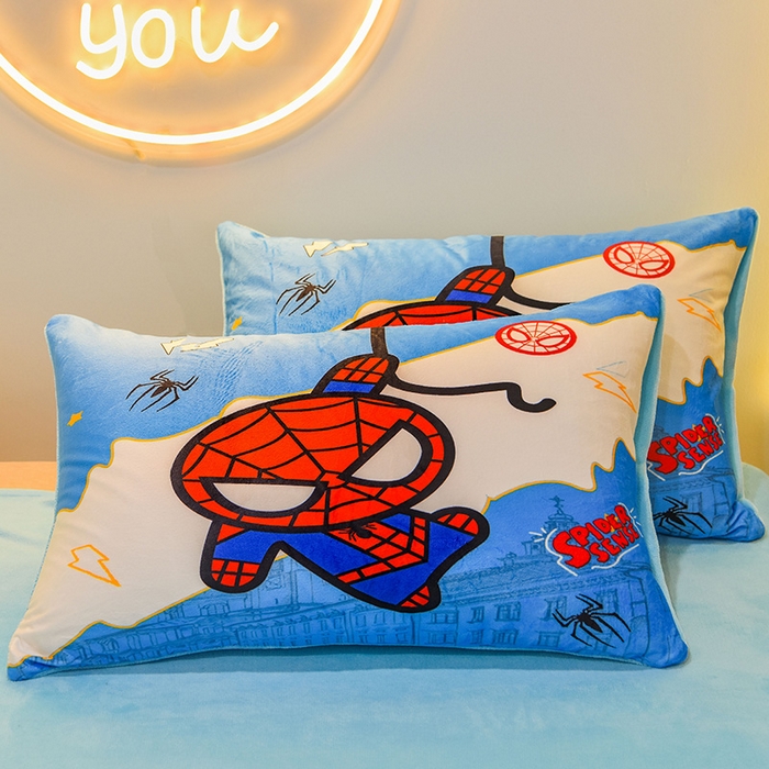 91家纺网 家纺一手货源 找家纺 （总）ds生活馆 2025新款大版卡通水晶绒牛奶绒单枕套