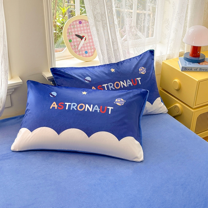 91家纺网 家纺一手货源 找家纺 （总）ds生活馆 2025新款大版卡通水晶绒牛奶绒单枕套