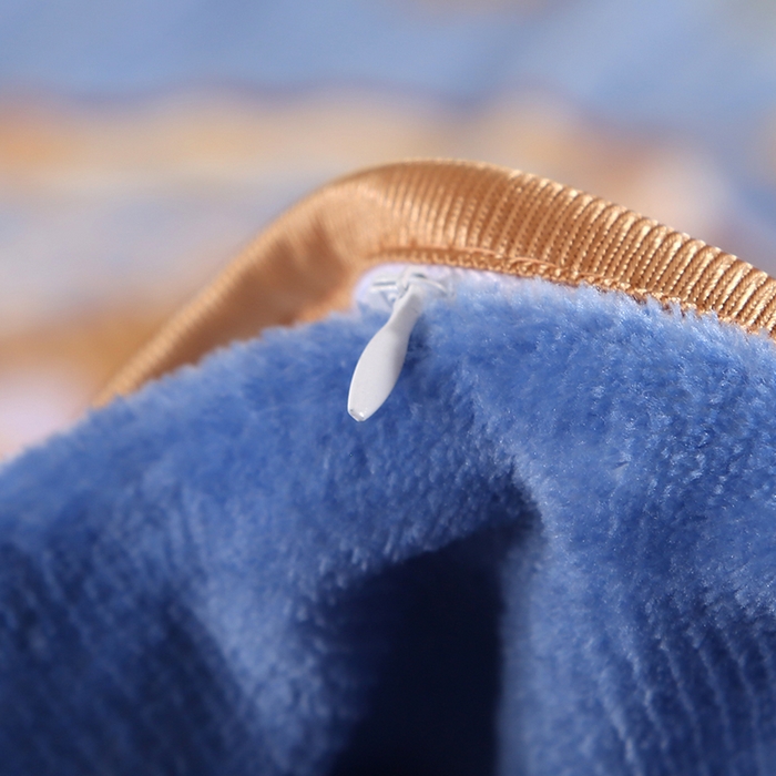 91家纺网 家纺一手货源 找家纺 牵依 2025新款金貂绒四件套牛奶绒四件套花韵