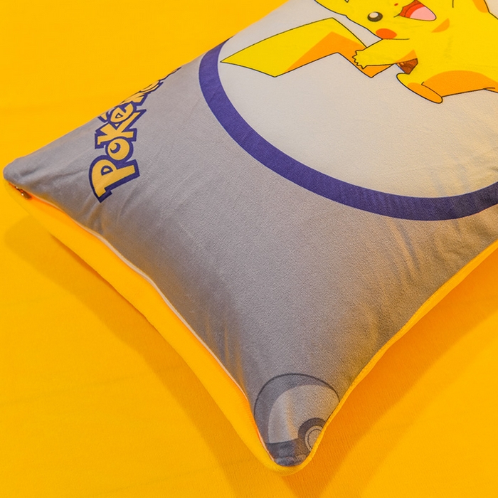 91家纺网 家纺一手货源 找家纺 ds生活馆 2025新款大版卡通水晶绒牛奶绒单枕套 宝可梦